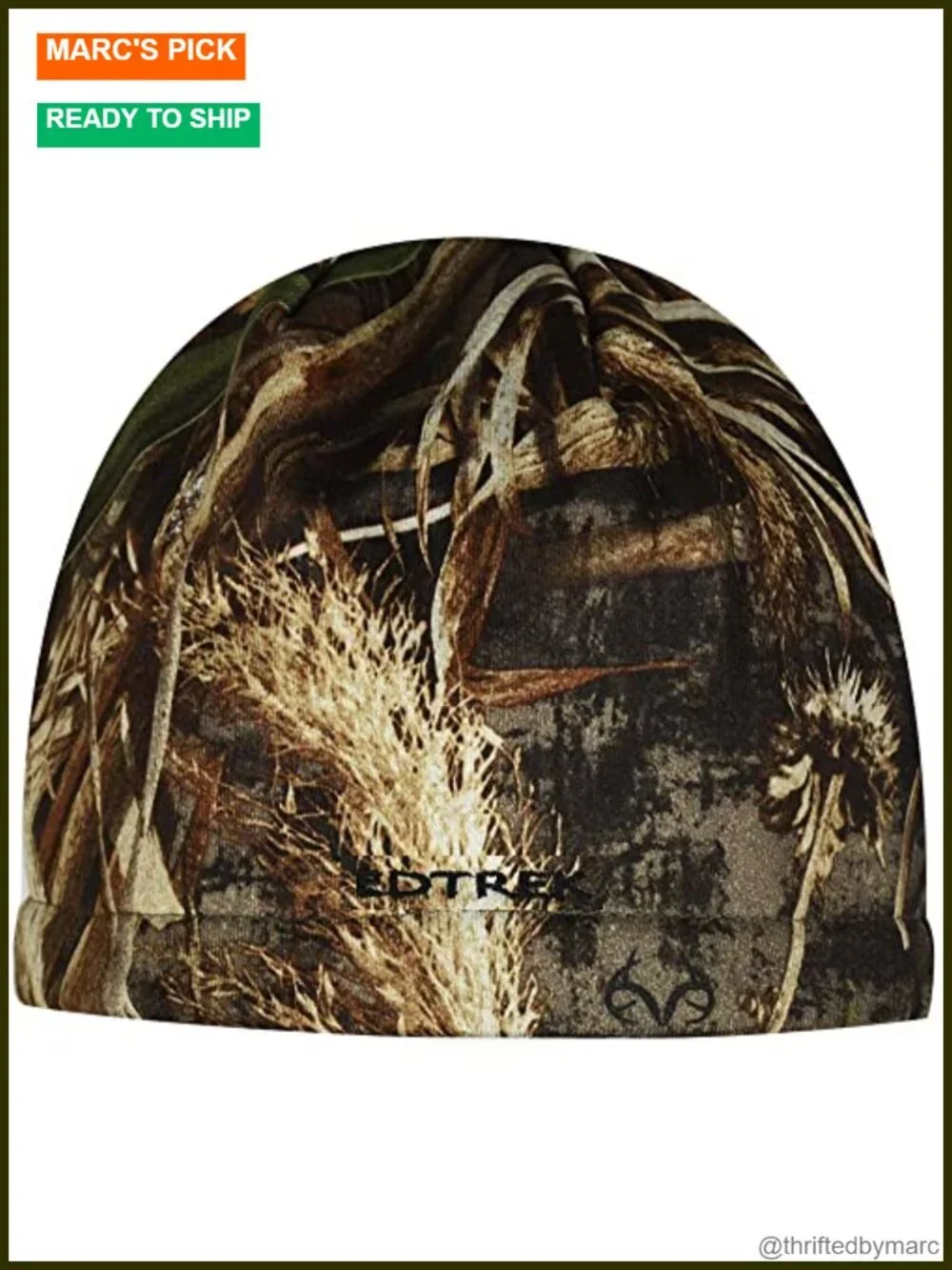 Waterproof Windproof Reversible Camo Fleece Acrylic Beanie Hunting Hat